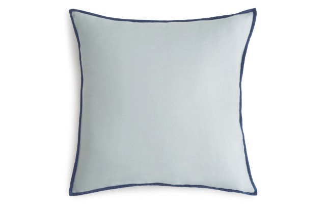 Amalia Home Collection Stonewashed Linen Euro Sham, Pair, Blue, Pair