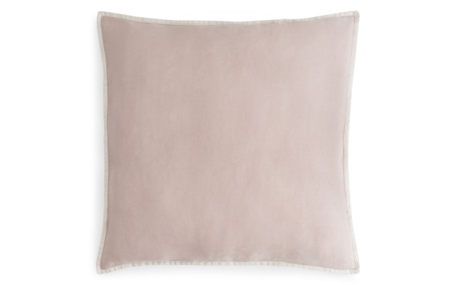 Amalia Home Collection Stonewashed Linen Euro Sham, Pair, Pink, Pair