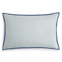 Amalia Home Collection Stonewashed Linen King Shams, Blue, King Sham