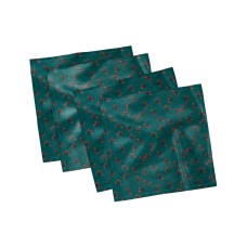 Ambesonne Christmas Rustic Set of 4 Napkins, 18″ X 18″