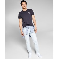 And Now This Men’s Embroidered Mushroom Graphic T-Shirts, Grey, Small