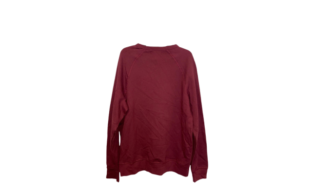  Men’s Solid Fleece Sweatshirts, Burgundy, Medium