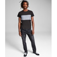 And Now This Men’s Bold Stripe T-Shirt, Small, Black