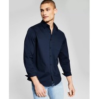 And Now This Men’s Long Sleeve Shirt, X-Large, Navy