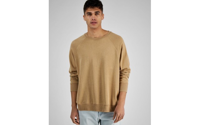  Men’s Raglan Sweatshirt, Tannin, Medium