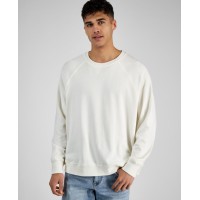 And Now This Men’s Raglan Sweatshirt, White, X-Large