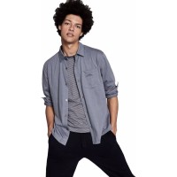 And Now This Men’s Regular-Fit Solid Knit Shirts, Gray, Large