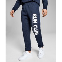 And Now This Mens Run Club Fleece Sweatpants, Large, Navy