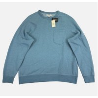 And Now This Mens Solid Fleece Sweatshirts, Blue, Medium