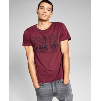And Now This Men’s Thank You Graphic T-Shirt, Red, Medium