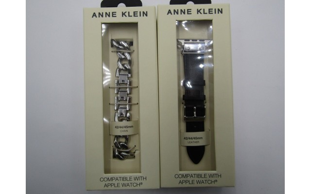  2 pack Band Apple Watch Adjustable Band Black/silver 42,44,45mm