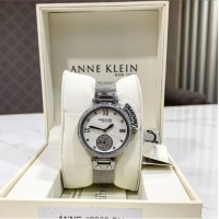 Anne Klein NY 12/2309svsv Women’s 35mm Silver Tone Crystal Accent Watch