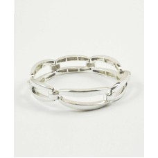 Anne Klein Silvertone Link Bracelet, Silver