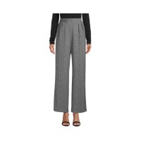 Anne Klein Womens Herringbone Casual Trouser Pants, Black, Medium