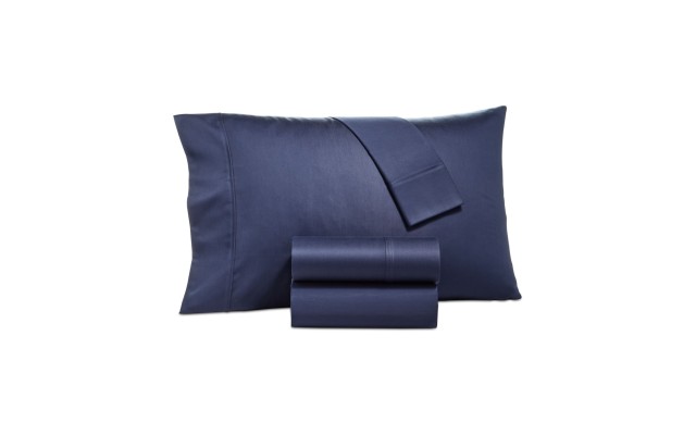  Camden Sateen 1250 Thread Count 4 Pc. Sheet Set, Navy, King