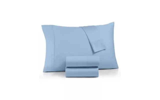  Optimal Performance Stay Fit Cotton Blend 625 Thread Count 4 Pc. Sheet Sets, Blue, King