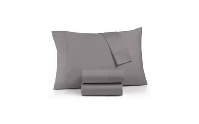  Optimal Performance Stay Fit Cotton Blend 625 Thread Count 4 Pc. Sheet Sets, Gray, Queen