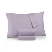 Aq Textiles Optimal Performance Stay Fit Cotton Blend 625 Thread Count 4 Pc. Sheet Sets, Purple, Queen