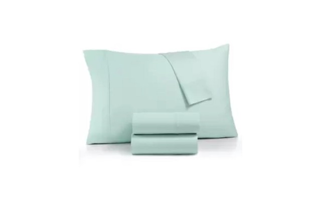  Optimal Performance Stay Fit Cotton Blend 625 Thread Count 4 Pc. Sheet Sets, Seafoam, Queen