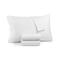 Aq Textiles Optimal Performance Stay Fit Cotton Blend 625 Thread Count 4 Pc. Sheet Sets, White, Queen