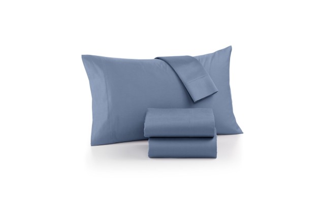  Ultra Cool 700-Thread Count 4-Pc. Sheet Set Bedding, Navy, King