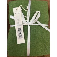 Aqua Bedding Green Linen Euro Pillow Sham Set of 2