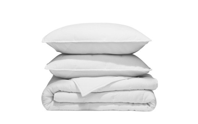  Cloud Coverlet Set, King, White