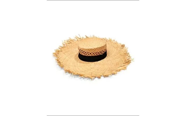 Aqua Open Weave Crown Hat