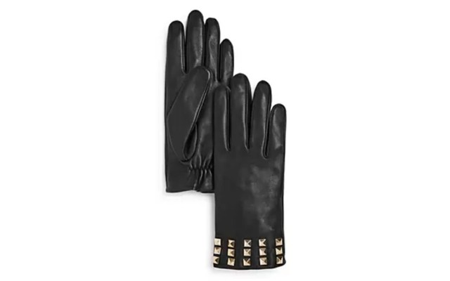  Studded Leather Tech Gloves