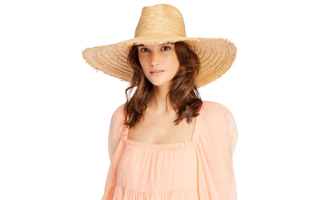  Wide Brim Raffia Fedora