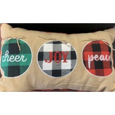 Arlee Home Fashions- Cheer, Joy And Peace Decorative Pillow, 14X24, Multi