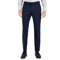 Armani Exchange Men’s Slim-Fit Black Solid Suit Separate Pants, Navy, 32×32