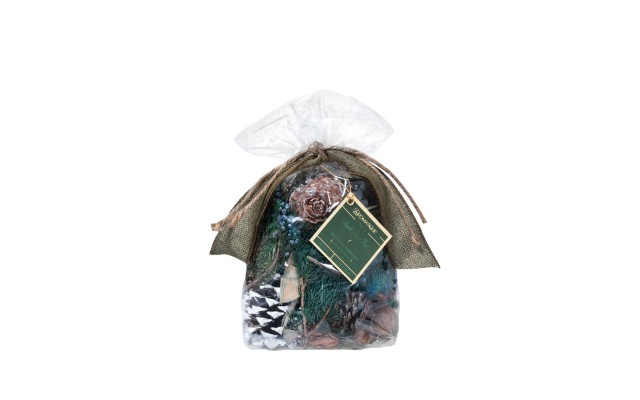  Potpourri Fragrance Bag with Ribbon, Green, 4