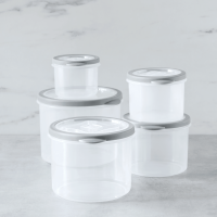 Art and Cook 10pc Round Plastic Vent Lid, Silver