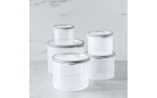 Art and Cook 10pc Round Plastic Vent Lid, Silver