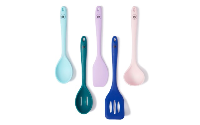  Utensil Caddies – Five-Piece Silicone Utensil Set, Multi, 5 piece