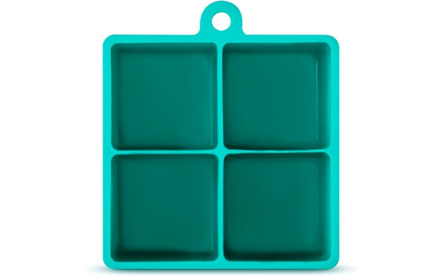 Art & Cook 4 Cube Silicone Ice Cube Tray, Turquoise