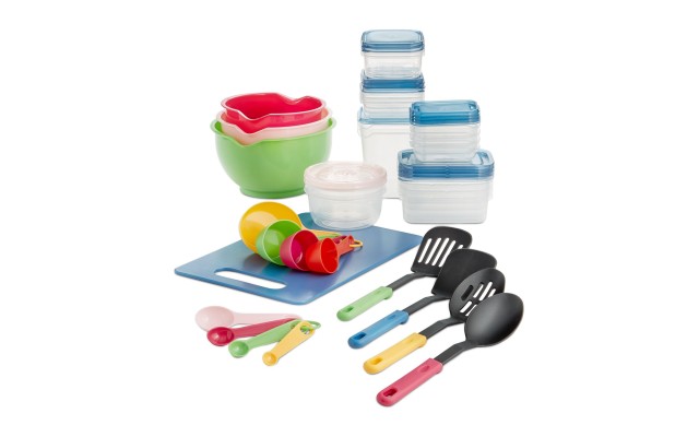 Art & Cook 50-Pc. Kitchen Food Prep, Storage, and Utensil Set