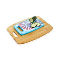 Art + Cook Bamboo & Poly Cutting Board 2 Piece Set