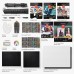  Acrylic Paint Kit, Portable Art Set with Easel, Carrying Case, 10 Brushes, 2 Stretched Canvases, 48 Acrylic Paint Tubes, Art Supplies for Aspiring Artists and Holiday Gift Giving