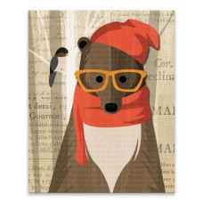 Artissimo Designs Mr. Bear Printed Canvas