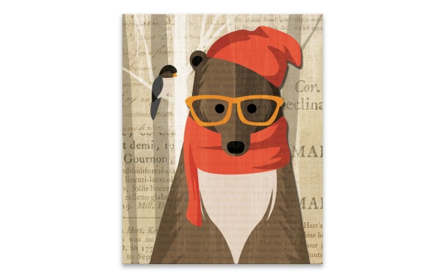 Artissimo Designs Mr. Bear Printed Canvas