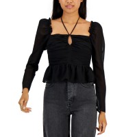 Astr The Label Women’s Toni Top, Black, Large