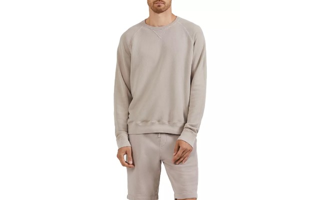  Mens Cotton French Terry Regular Fit Crewneck Sweatshirt, XXL, Quartz