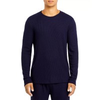 ATM Anthony Thomas Melillo Mens Thermal Knit T-Shirt, Large, Navy