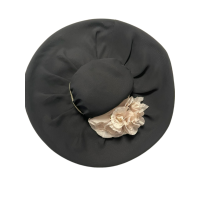 August Hat Company Amber Extra Wide Brim Black One Size
