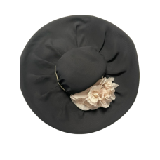 August Hat Company Amber Extra Wide Brim Black One Size