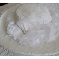 August Hat Company Onyx Wide Brim Hat (White, One Size)