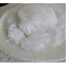 August Hat Company Onyx Wide Brim Hat (White, One Size)