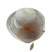  Sheer Brim Romantic Profile Hat, White